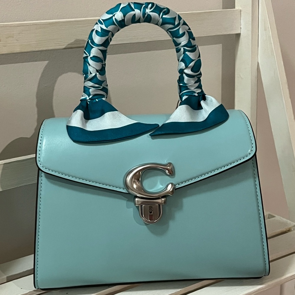 Coach Sammy Top Handle Bag 21, Faded Blue - Picture 2 of 16